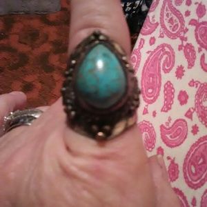 Turquoise & silver ring